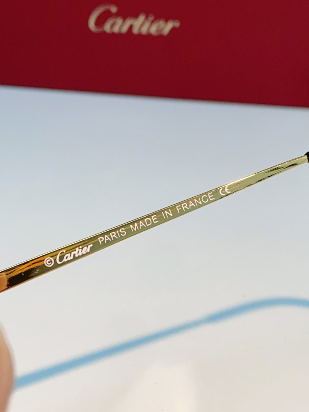 Cartier Lightweight Rimless Silver Lens Sunglasses for Men & Women - 487358 - detail image 8