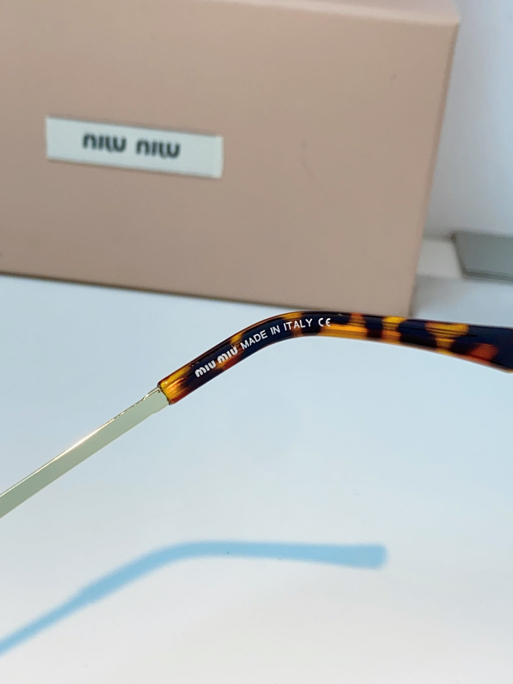 Miu Miu Metal Round Brown Lens Sunglasses for Men & Women - detail image 8