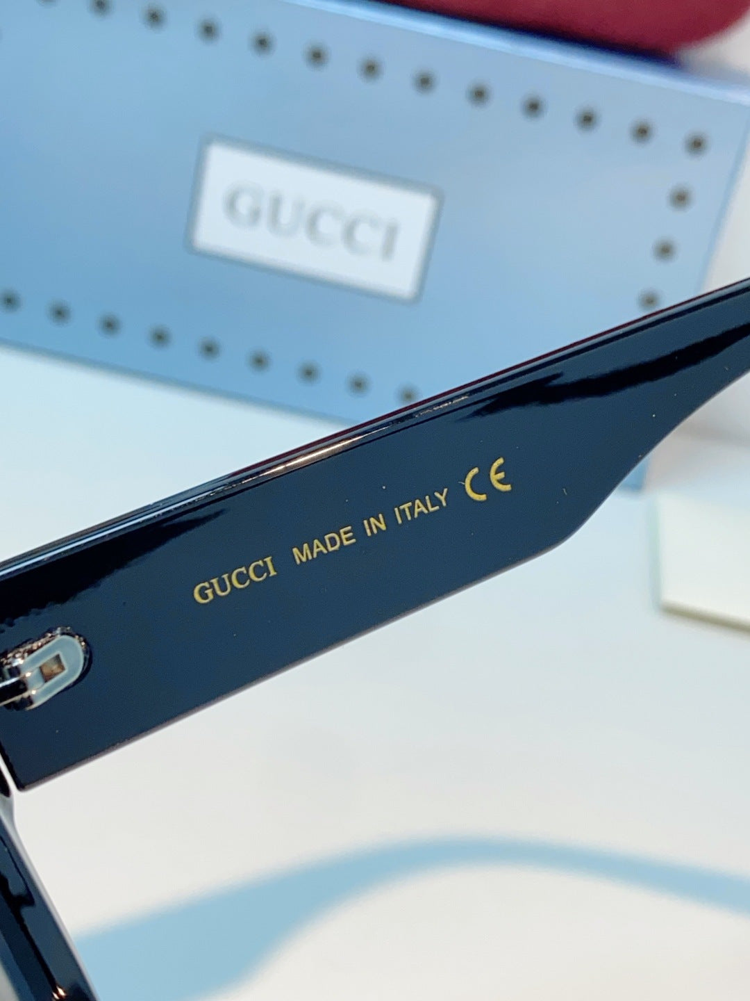 Gucci Square Black Lens Sunglasses for Men & Women - detail image 8
