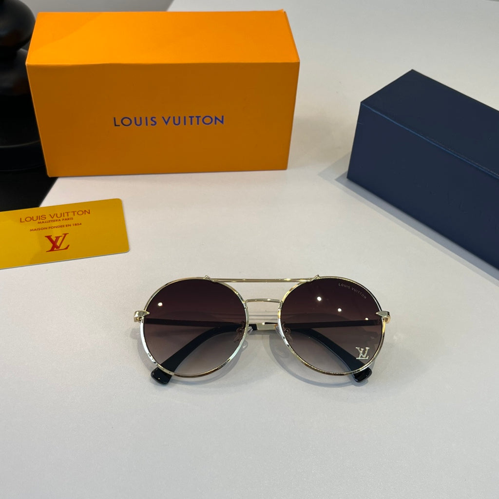 Louis Vuitton Round Brown Lens Sunglasses for Men & Women - 371427 - detail image 6
