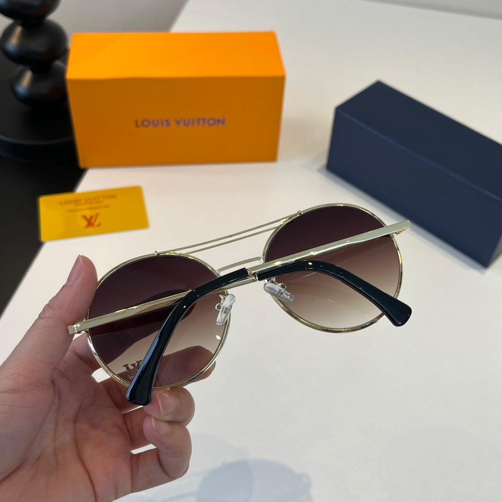 Louis Vuitton Round Brown Lens Sunglasses for Men & Women - 371427 - detail image 8