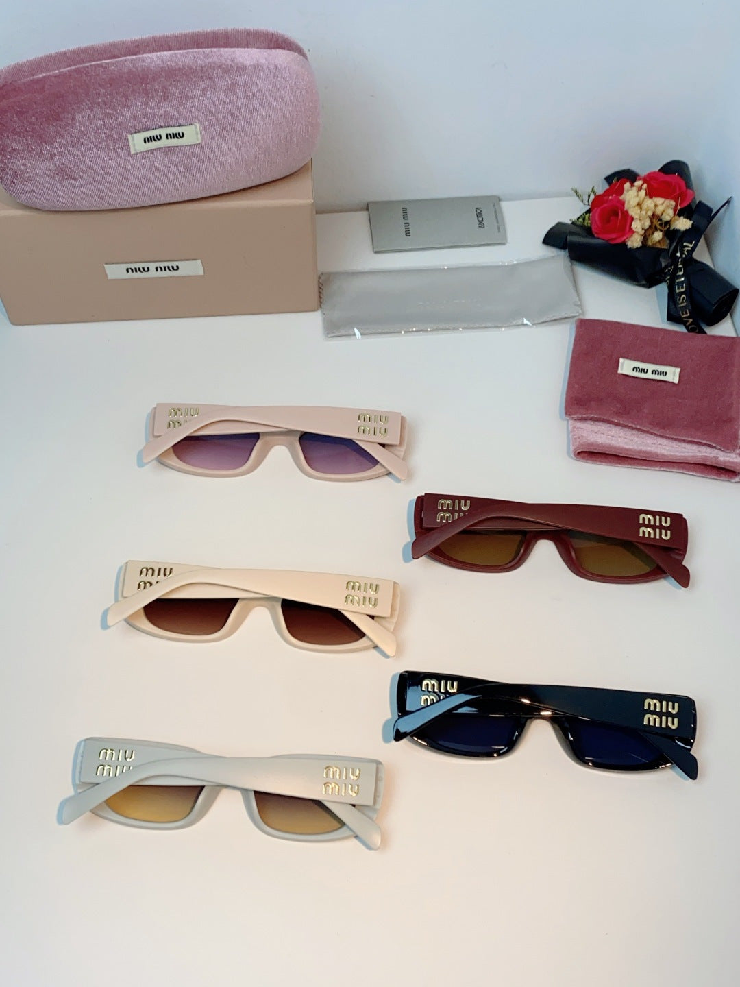 Miu Miu Square Red Lens Sunglasses for Men & Women - 487552 - detail image 11