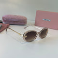 Miu Miu Fashion Silver Lens Sunglasses for Men & Women - 372383