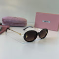 Miu Miu Fashion Silver Lens Sunglasses for Men & Women - 372384