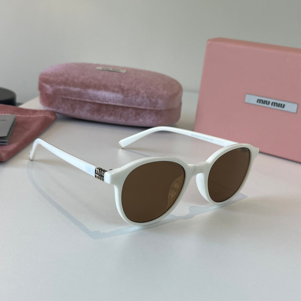 Miu Miu Fashion Silver Lens Sunglasses for Men & Women - 372393