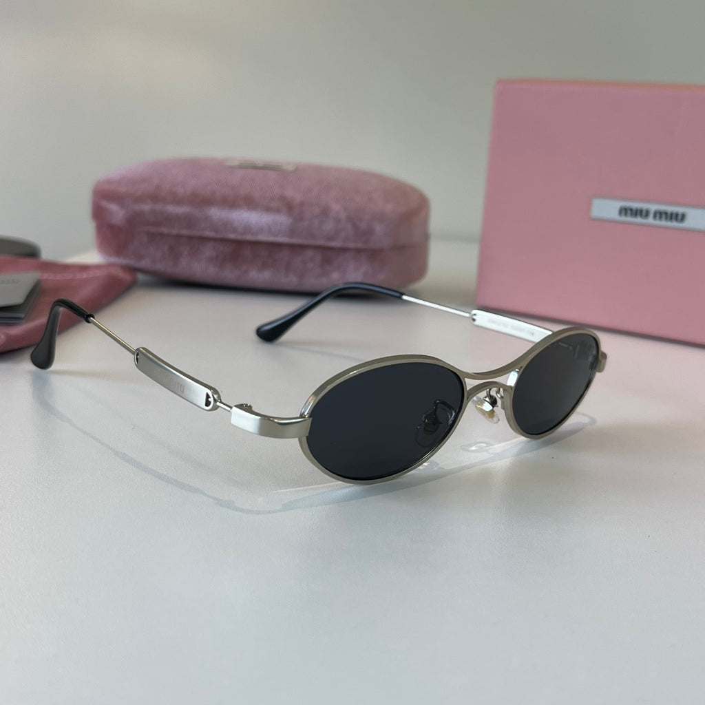 Miu Miu Fashion Silver Lens Sunglasses for Men & Women - 372399