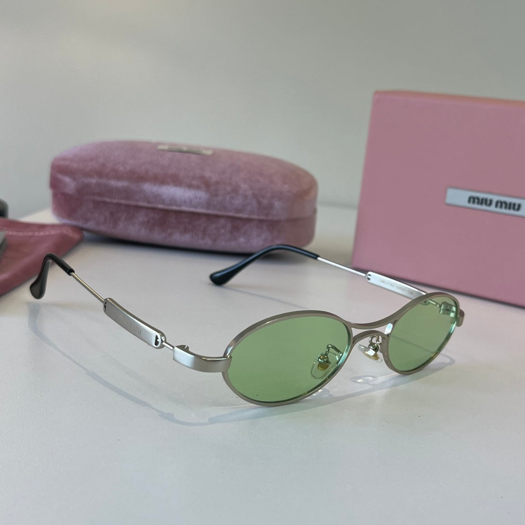 Miu Miu Fashion Silver Lens Sunglasses for Men & Women - 372400