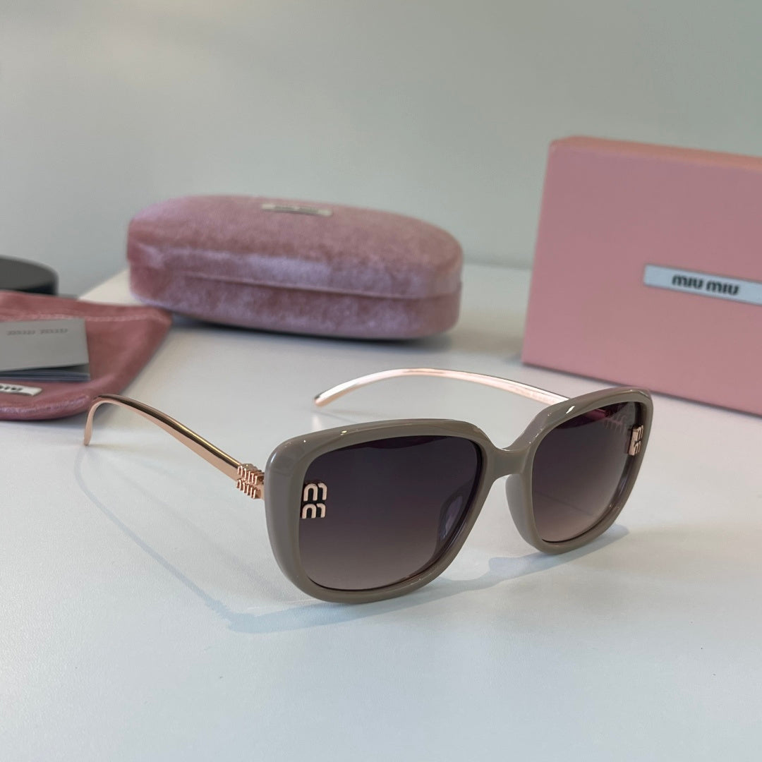 Miu Miu Fashion Silver Lens Sunglasses for Men & Women - 416189