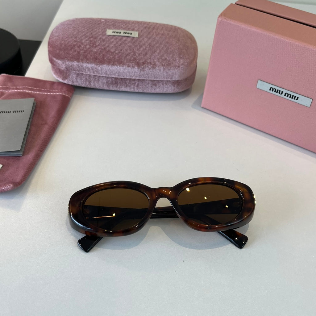 Miu Miu Cat-Eye Black Lens Sunglasses for Men & Women - 383017 - detail image 4