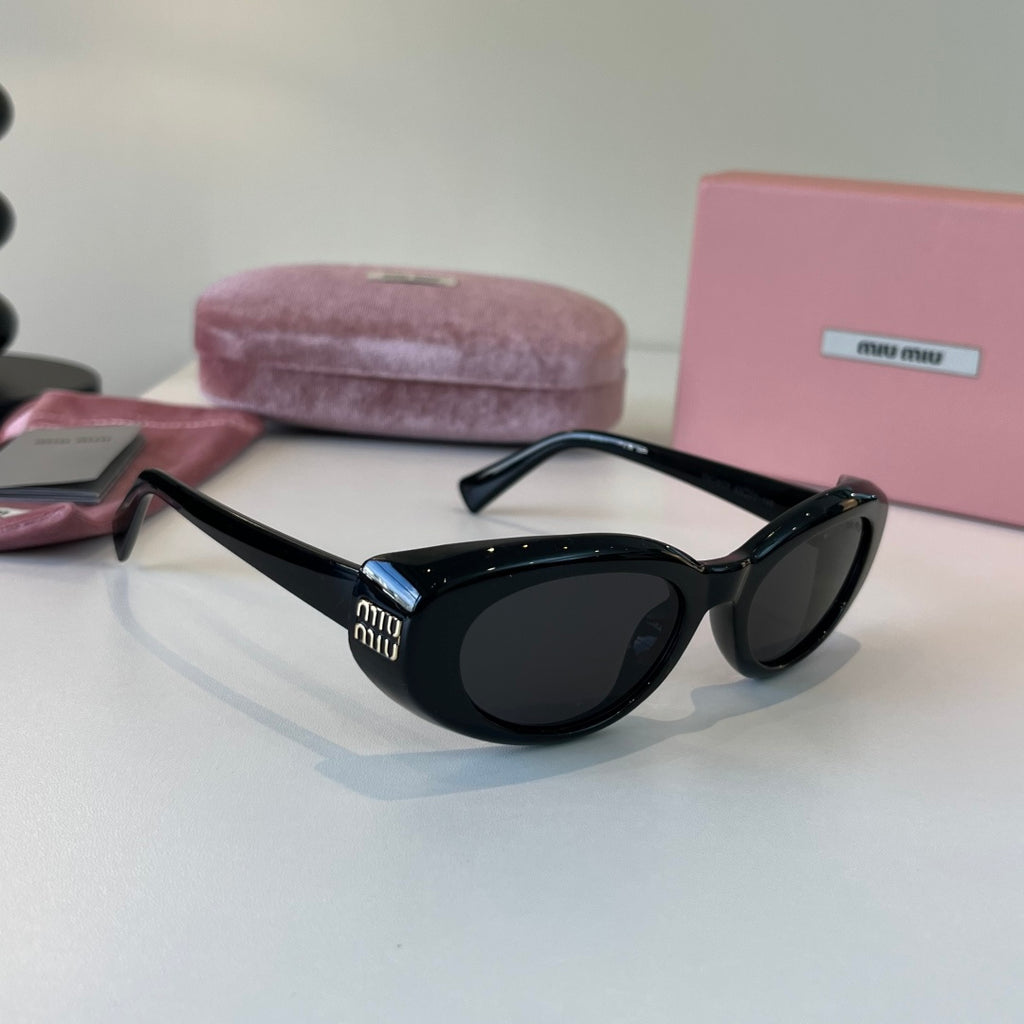 Miu Miu Cat-Eye Silver Lens Sunglasses for Men & Women - 432560