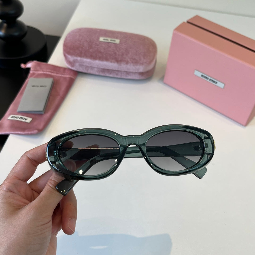Miu Miu Cat-Eye Black Lens Sunglasses for Men & Women - 383020 - detail image 6