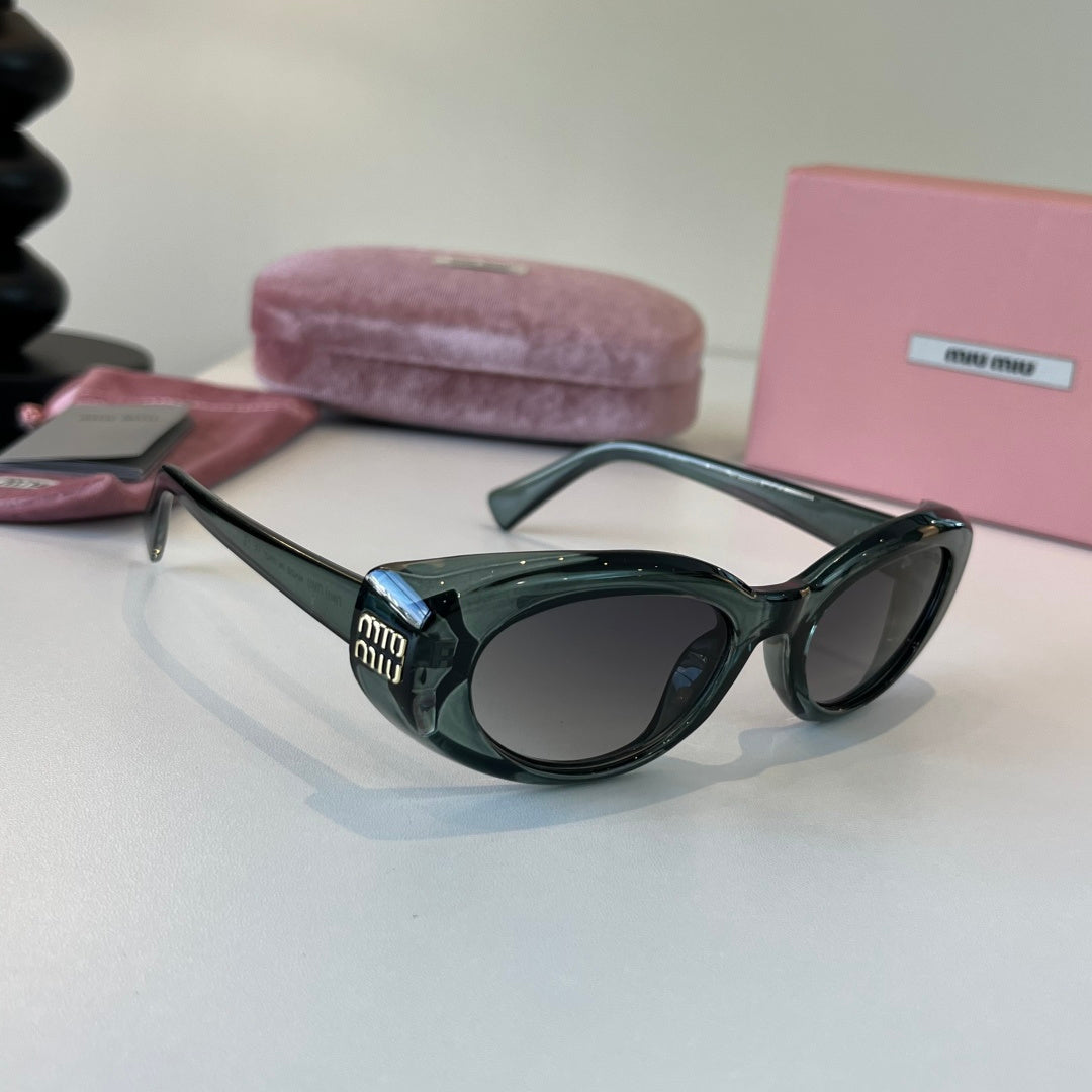 Miu Miu Cat-Eye Black Lens Sunglasses for Men & Women - 432561