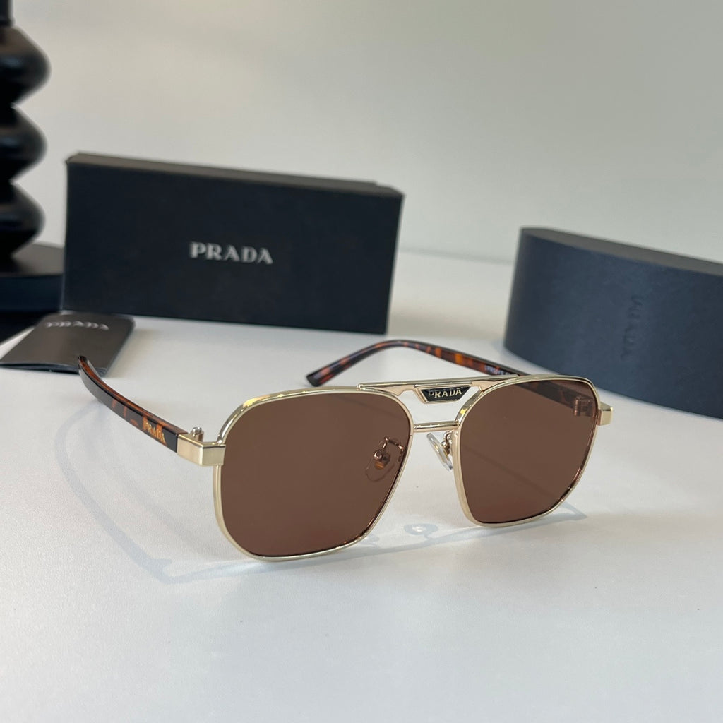 Prada Polarized Fashion Black Lens Sunglasses for Men - 449301