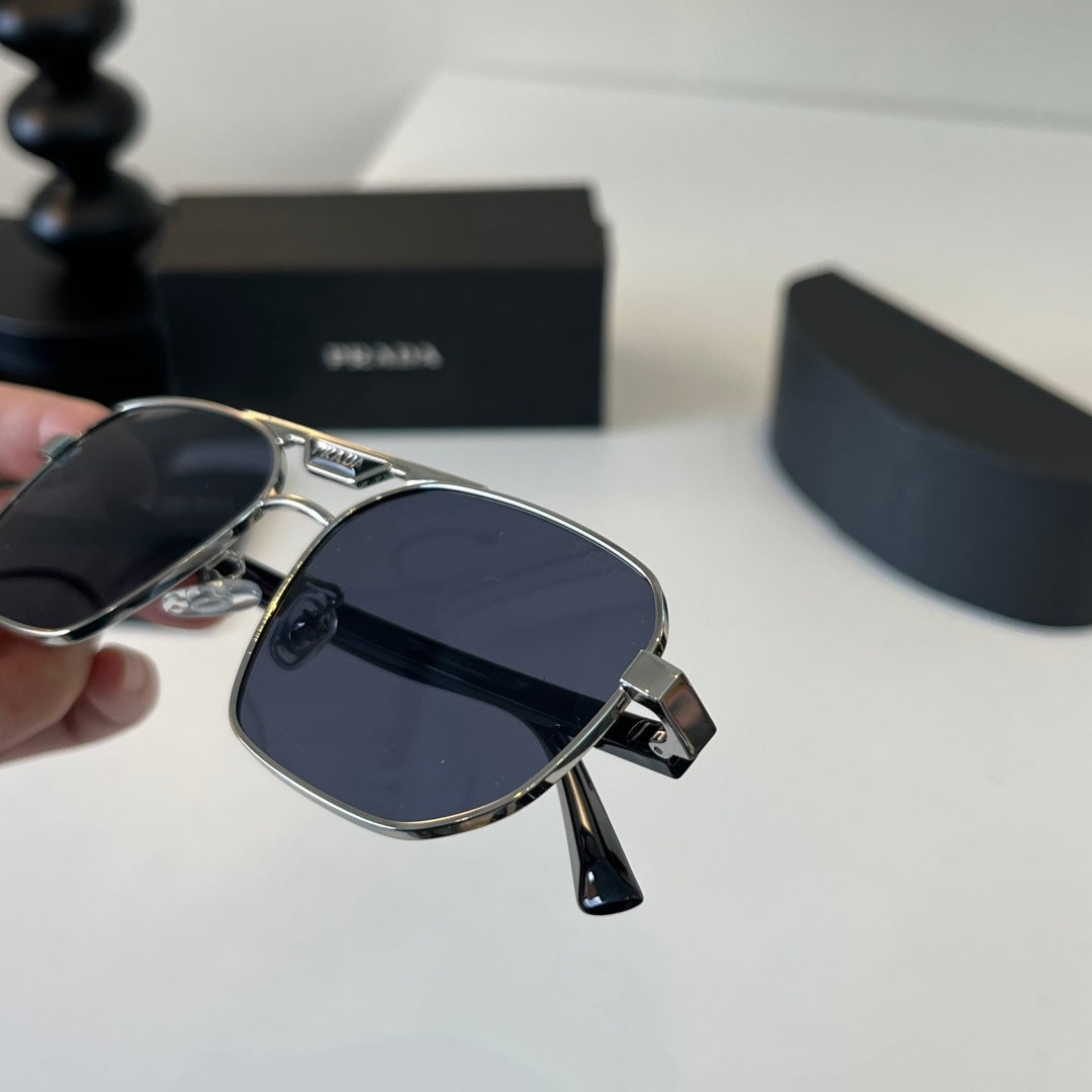Prada Polarized Fashion Silver Lens Sunglasses for Men - 432179 - detail image 6