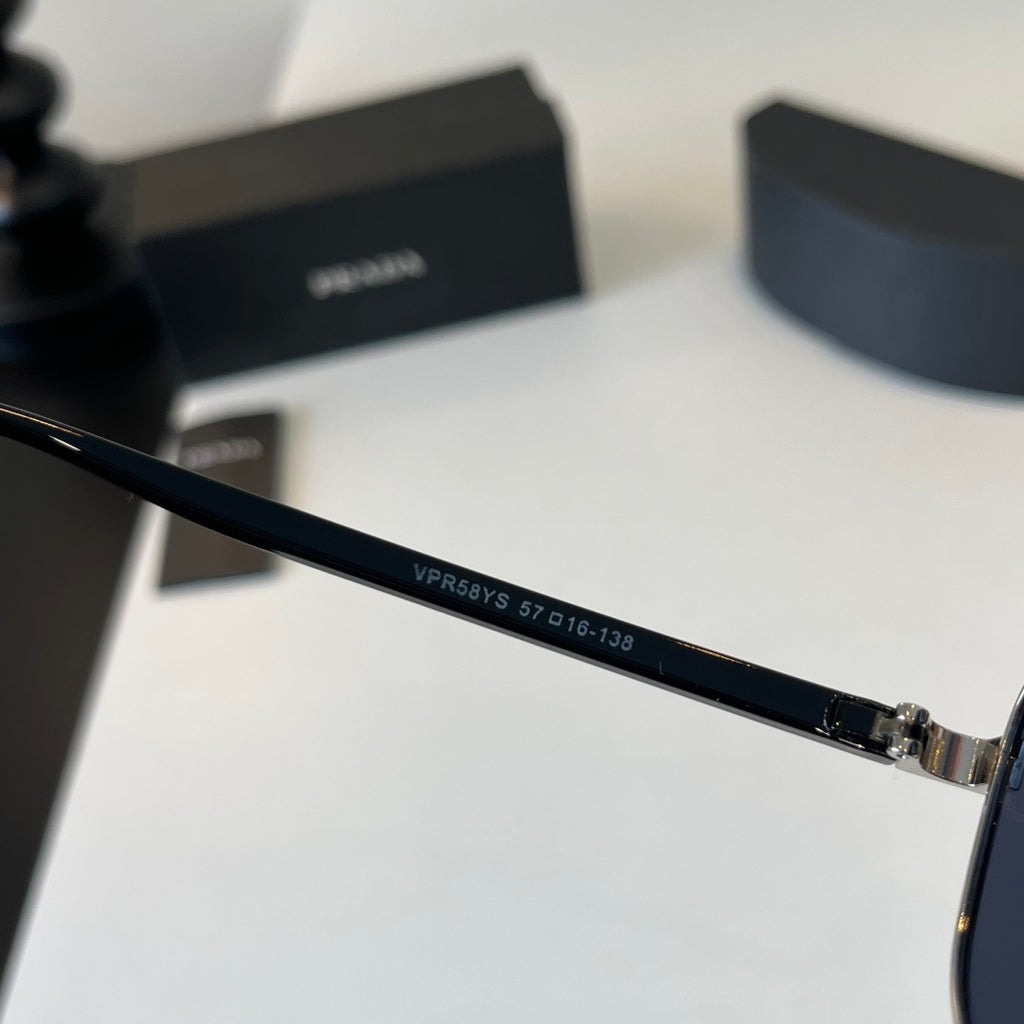 Prada Polarized Fashion Silver Lens Sunglasses for Men - 449302 - detail image 8