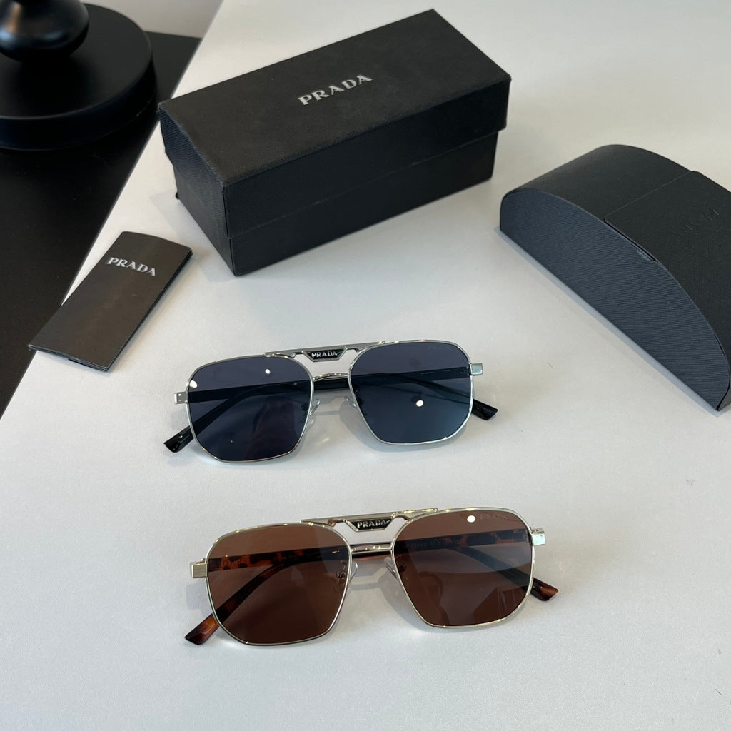 Prada Polarized Fashion Silver Lens Sunglasses for Men - 449302 - detail image 10