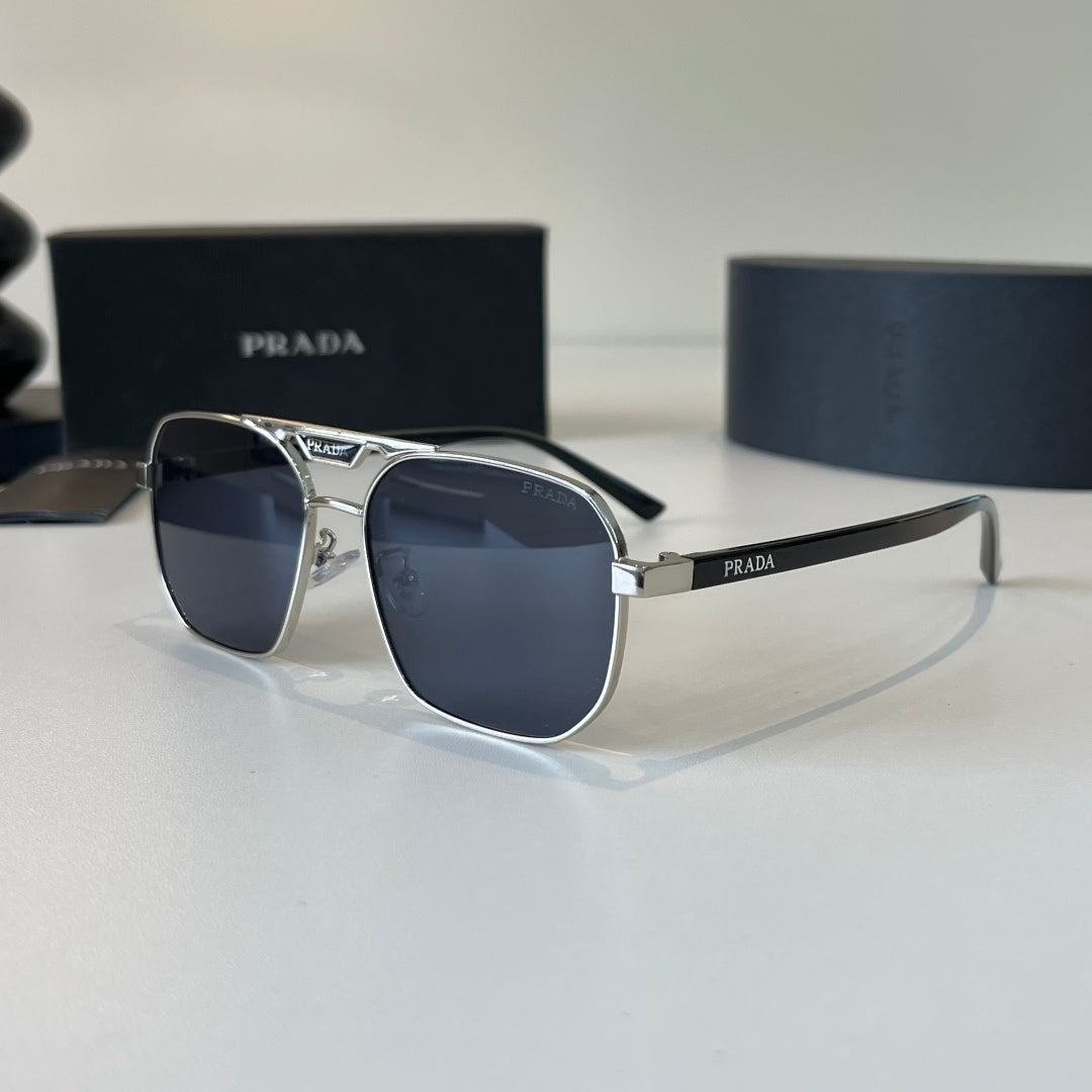 Prada Polarized Fashion Silver Lens Sunglasses for Men - 449302 - detail image 3