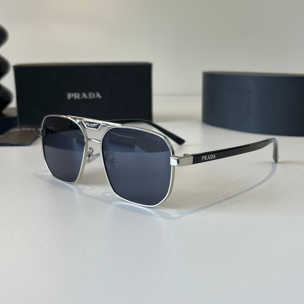 Prada Polarized Fashion Silver Lens Sunglasses for Men - 432179 - detail image 3