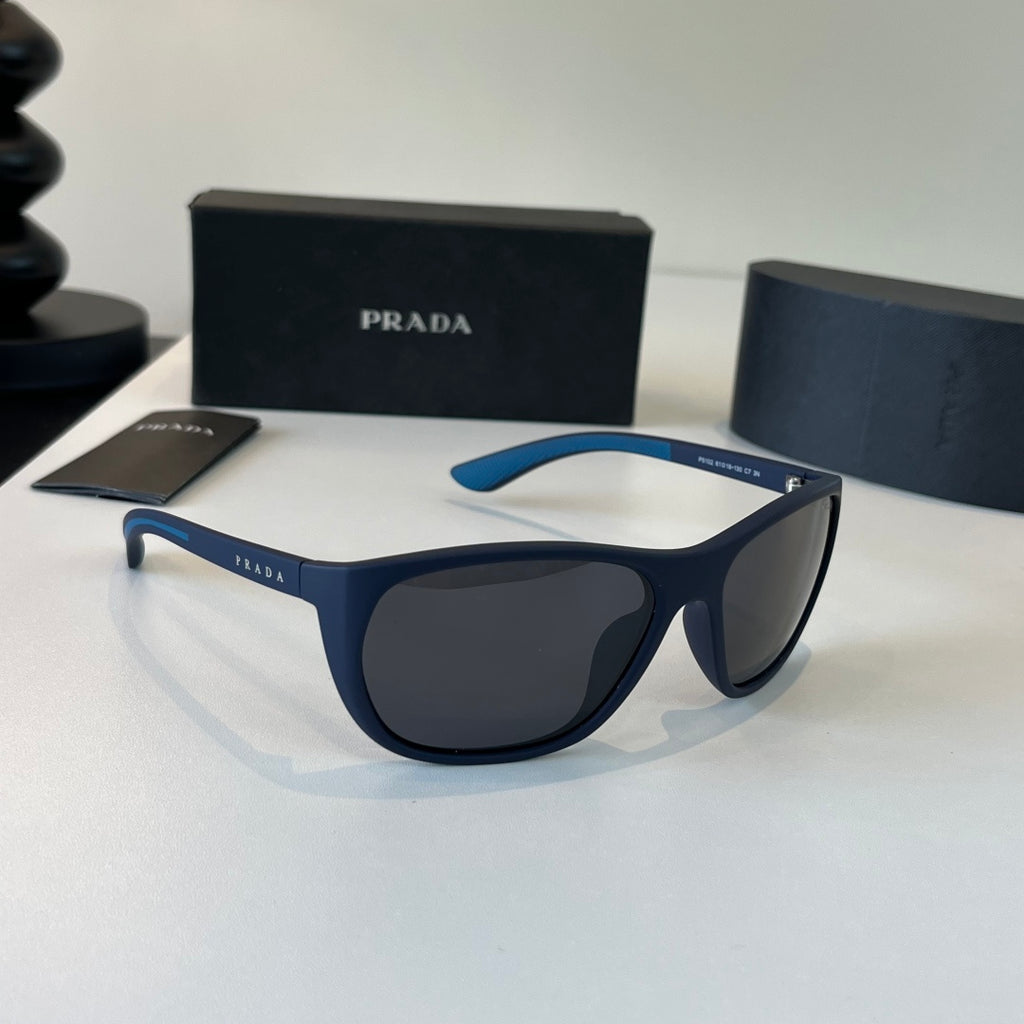 Prada Fashion Black Lens Sunglasses for Men - 487077