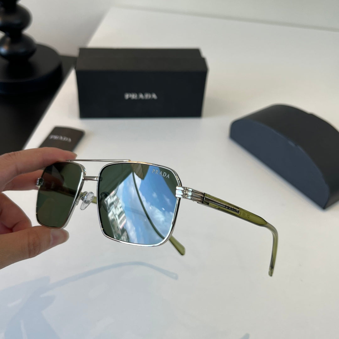 Prada Fashion Silver Lens Sunglasses for Men - 487078 - detail image 4