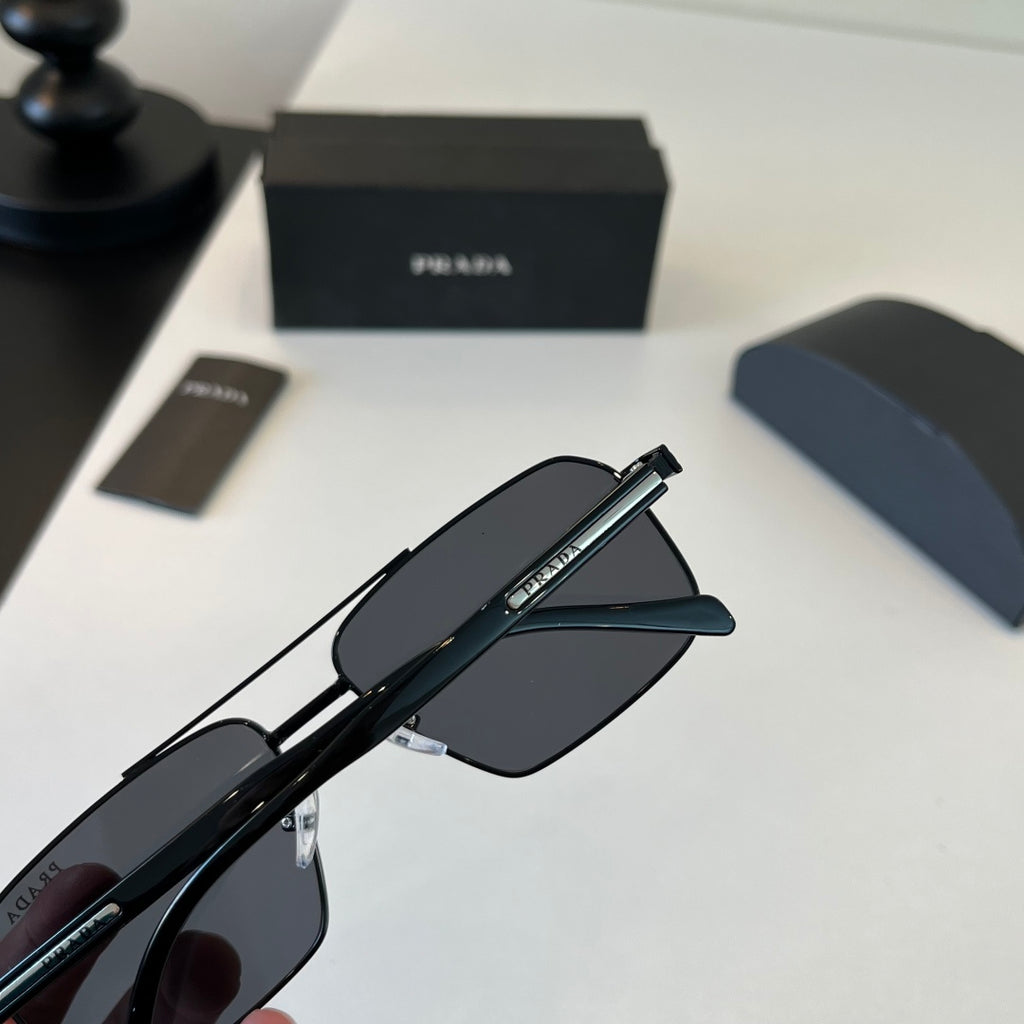 Prada Fashion Black Lens Sunglasses for Men - 487080 - detail image 7