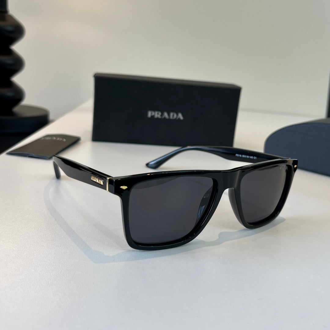 Prada Fashion Black Lens Sunglasses for Men - 487057