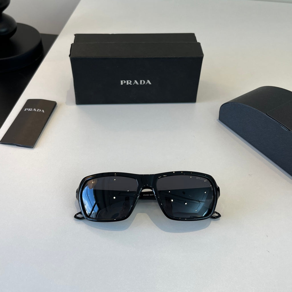 Prada Fashion Black Lens Sunglasses for Men - 432191 - detail image 4