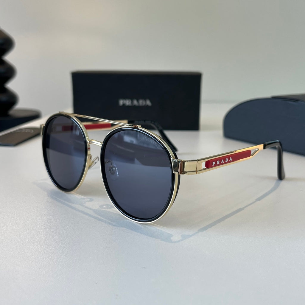 Prada Fashion Black Lens Sunglasses for Men - 487094 - detail image 3