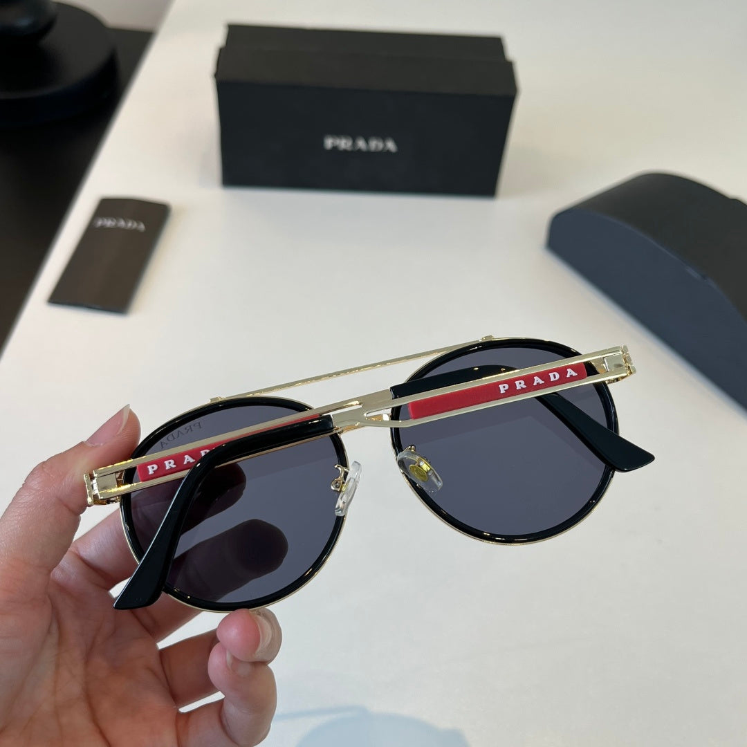 Prada Fashion Black Lens Sunglasses for Men - 432194 - detail image 6