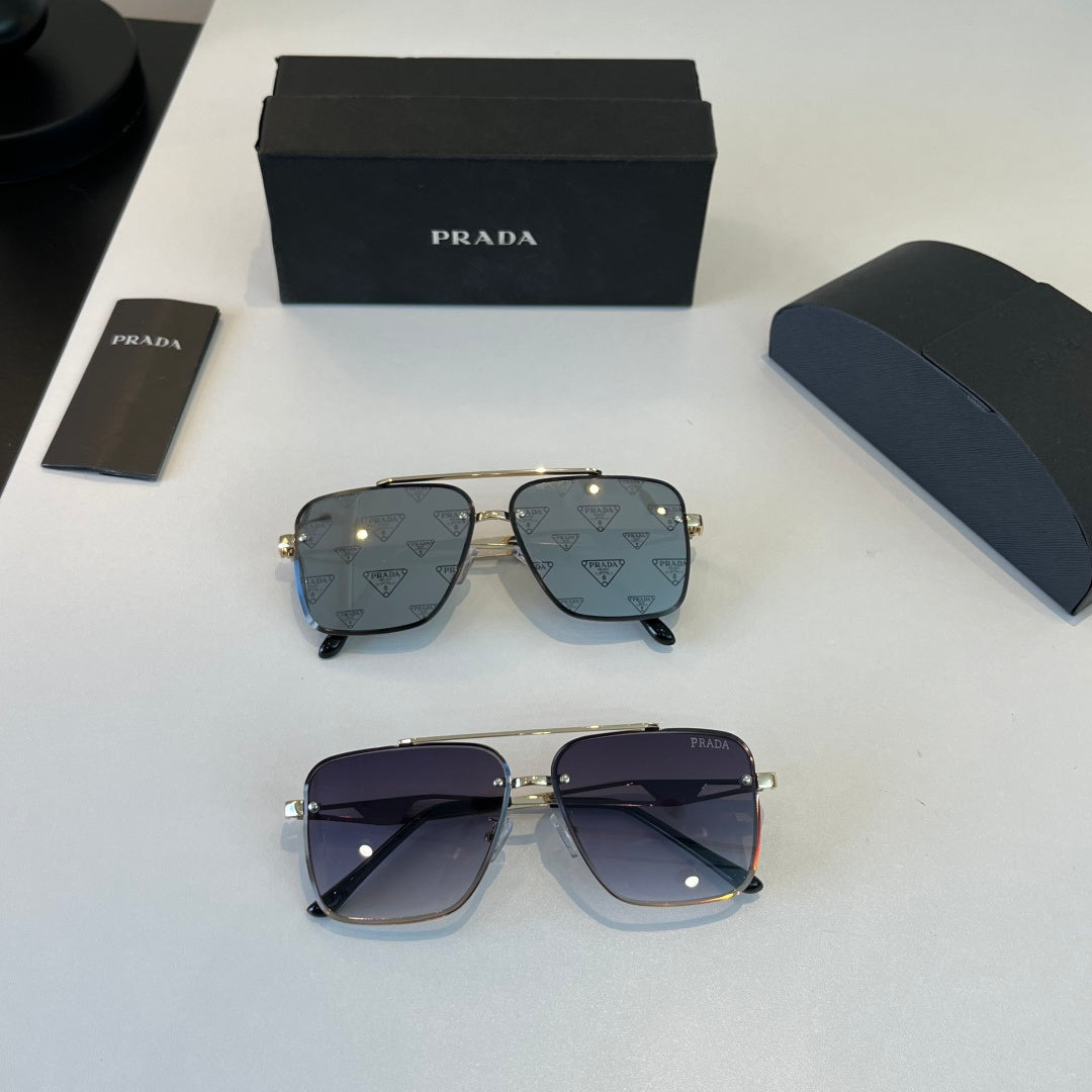 Prada Polarized Fashion Silver Lens Sunglasses for Men - 382613 - detail image 10