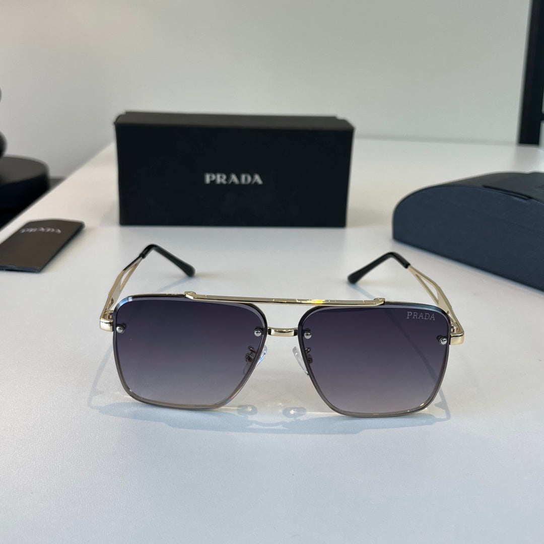Prada Polarized Fashion Silver Lens Sunglasses for Men - 432038 - detail image 2
