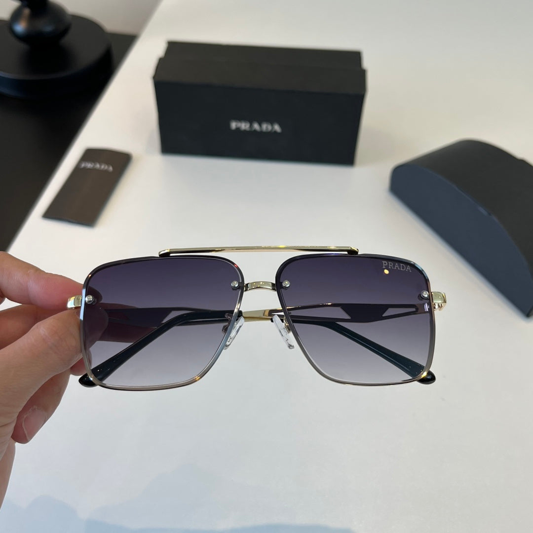 Prada Polarized Fashion Silver Lens Sunglasses for Men - 432038 - detail image 7