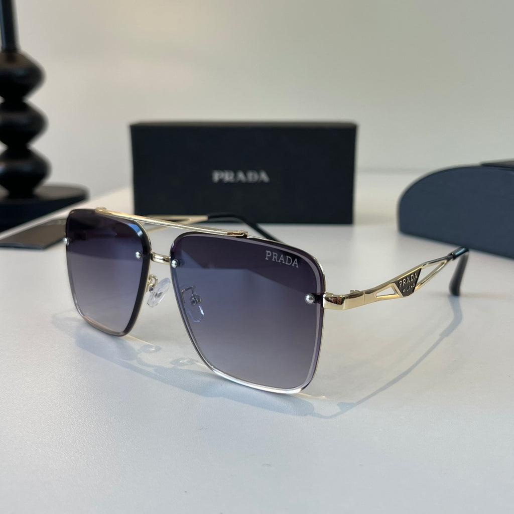 Prada Polarized Fashion Silver Lens Sunglasses for Men - 432038 - detail image 3