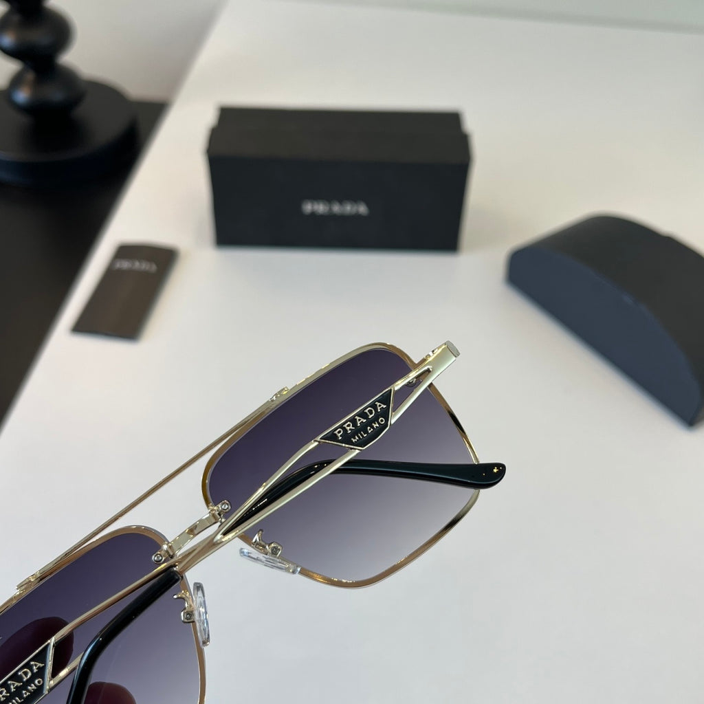 Prada Polarized Fashion Silver Lens Sunglasses for Men - 465584 - detail image 6