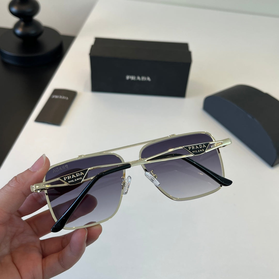 Prada Polarized Fashion Silver Lens Sunglasses for Men - 465584 - detail image 5