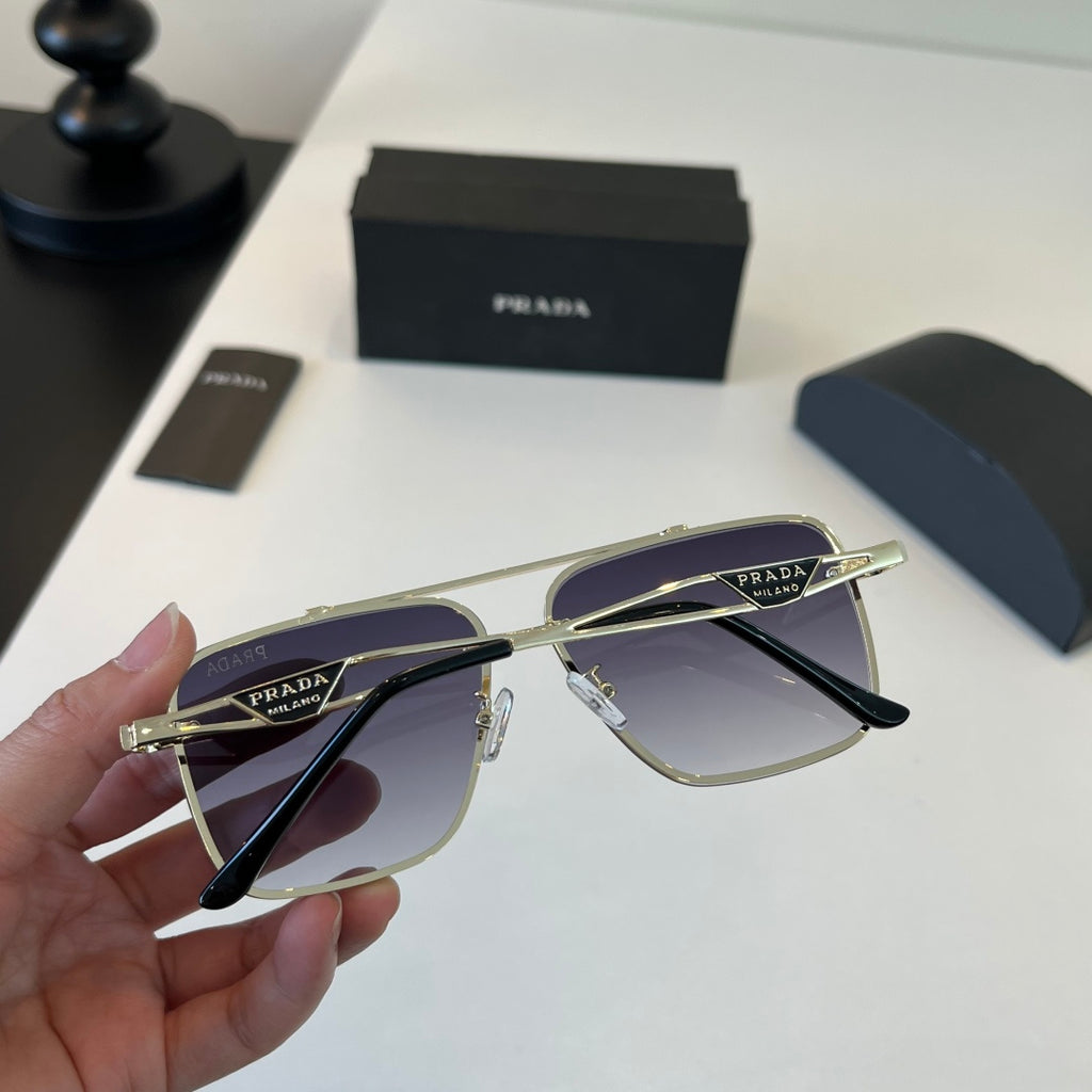 Prada Polarized Fashion Silver Lens Sunglasses for Men - 432038 - detail image 5