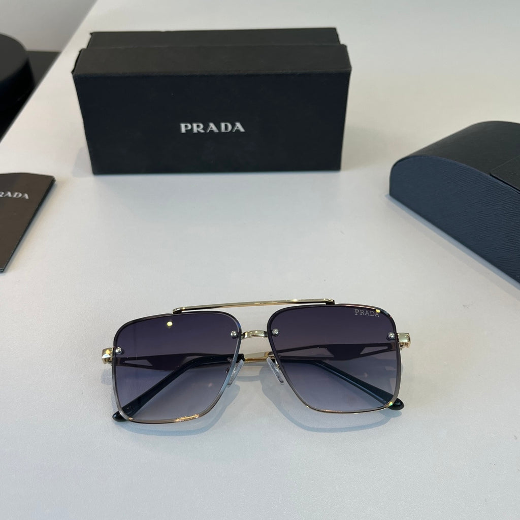 Prada Polarized Fashion Silver Lens Sunglasses for Men - 432038 - detail image 9