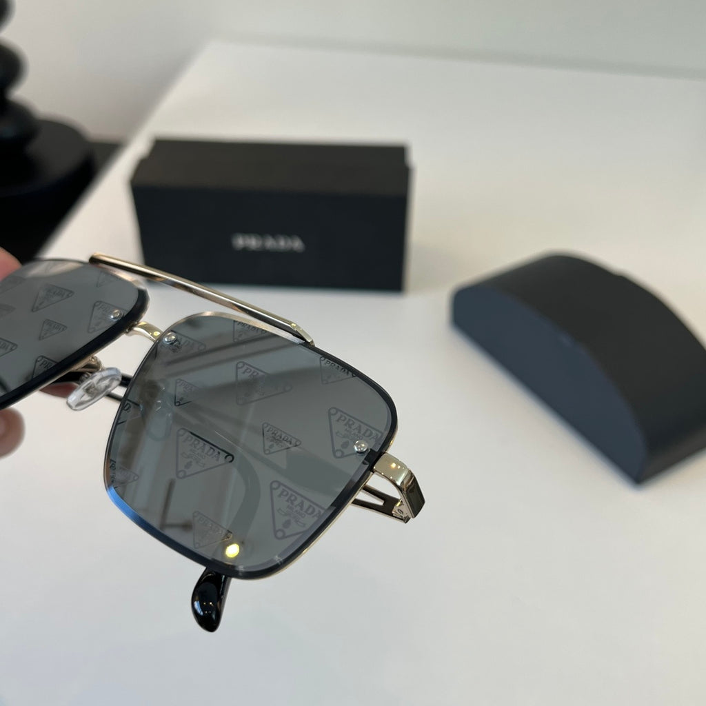 Prada Polarized Fashion Silver Lens Sunglasses for Men - 465585 - detail image 7