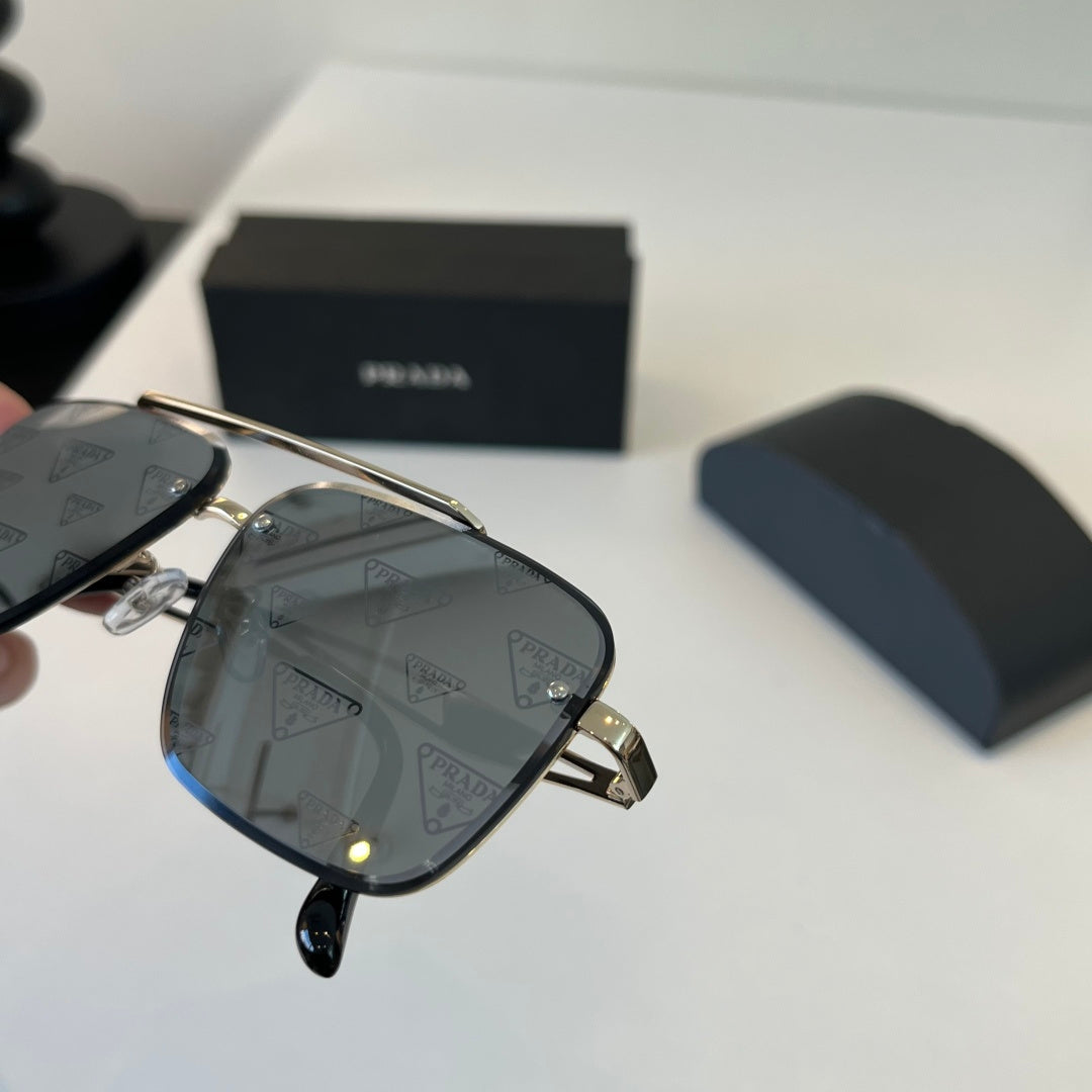 Prada Polarized Fashion Silver Lens Sunglasses for Men - 465585 - detail image 7