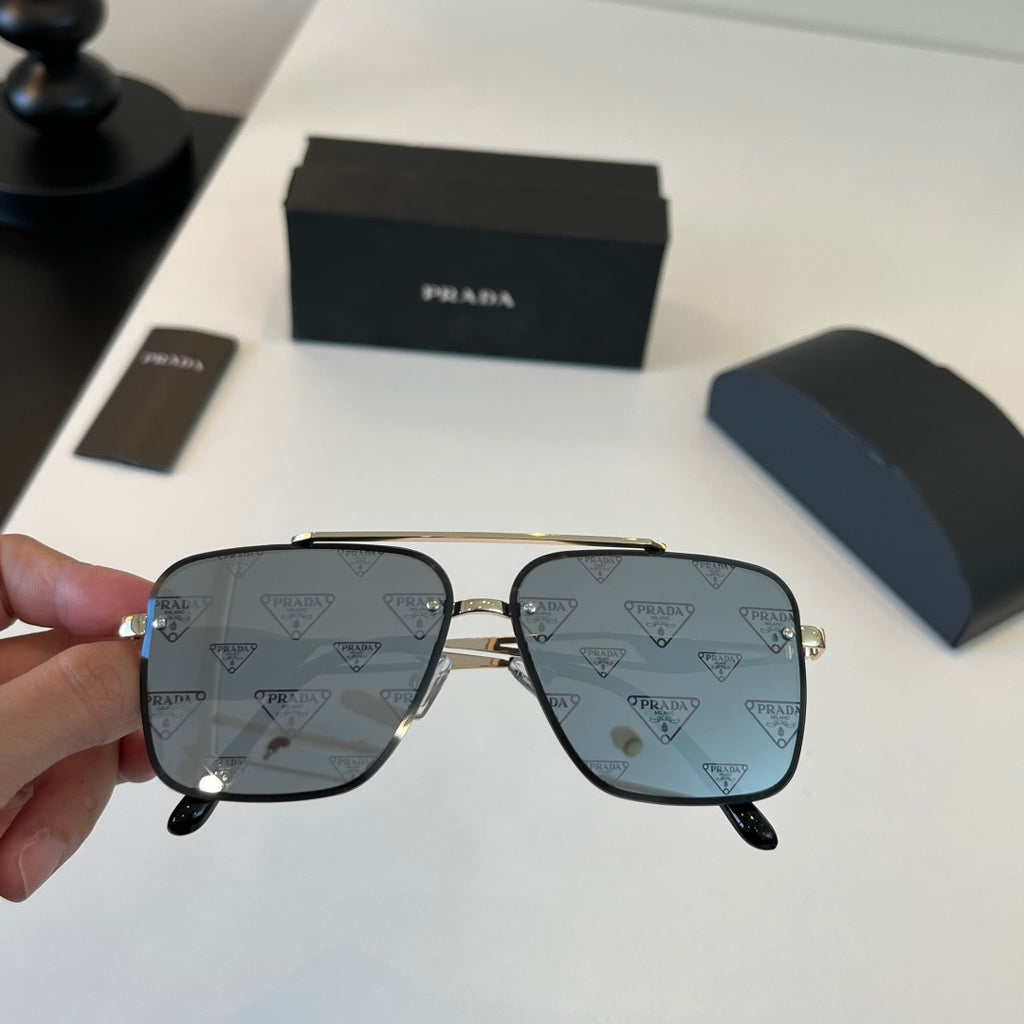 Prada Polarized Fashion Silver Lens Sunglasses for Men - 432039 - detail image 6
