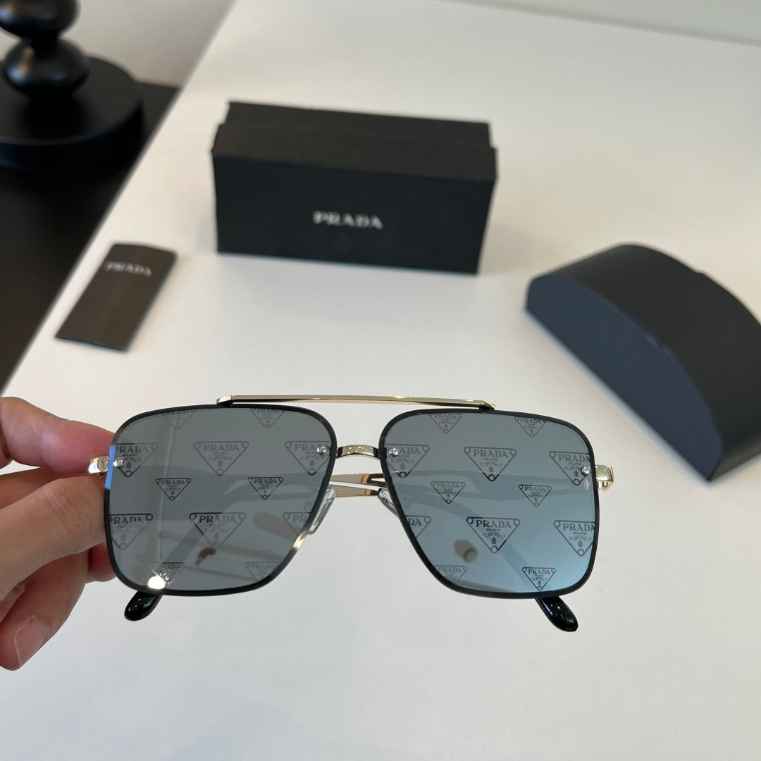 Prada Polarized Fashion Silver Lens Sunglasses for Men - 432039 - detail image 6