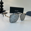 Prada Polarized Fashion Silver Lens Sunglasses for Men - 465585