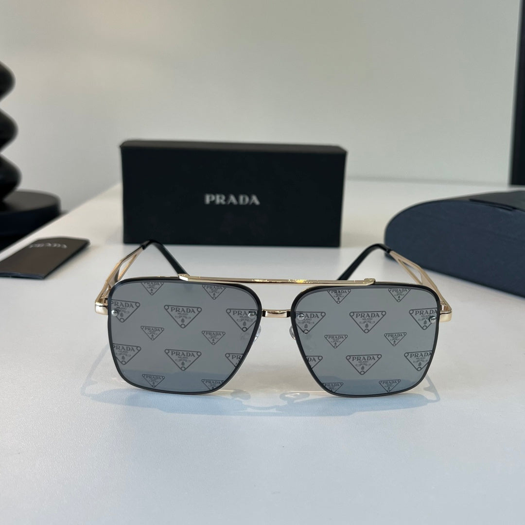 Prada Polarized Fashion Silver Lens Sunglasses for Men - 432039 - detail image 2
