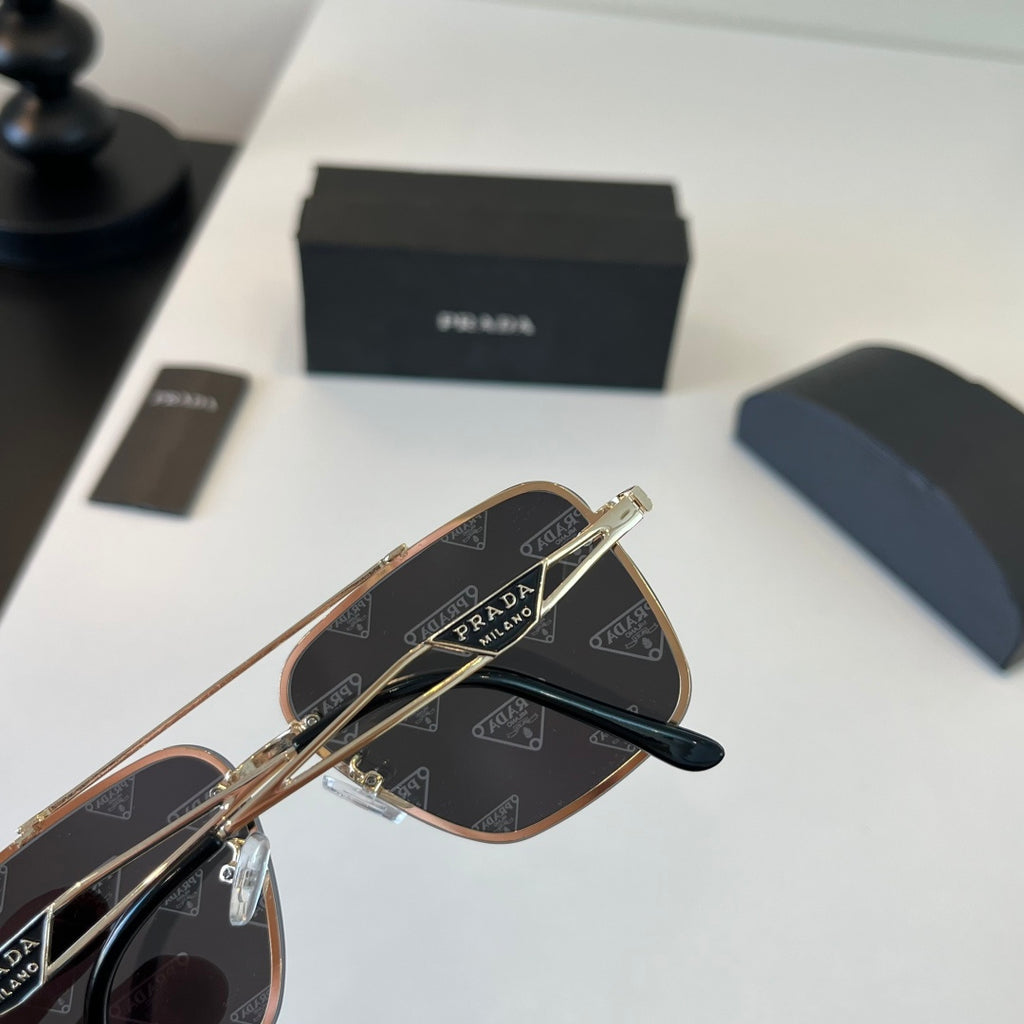 Prada Polarized Fashion Silver Lens Sunglasses for Men - 432039 - detail image 8