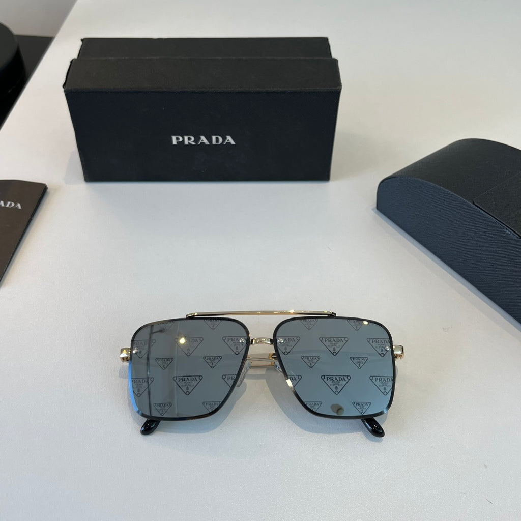 Prada Polarized Fashion Silver Lens Sunglasses for Men - 432039 - detail image 5