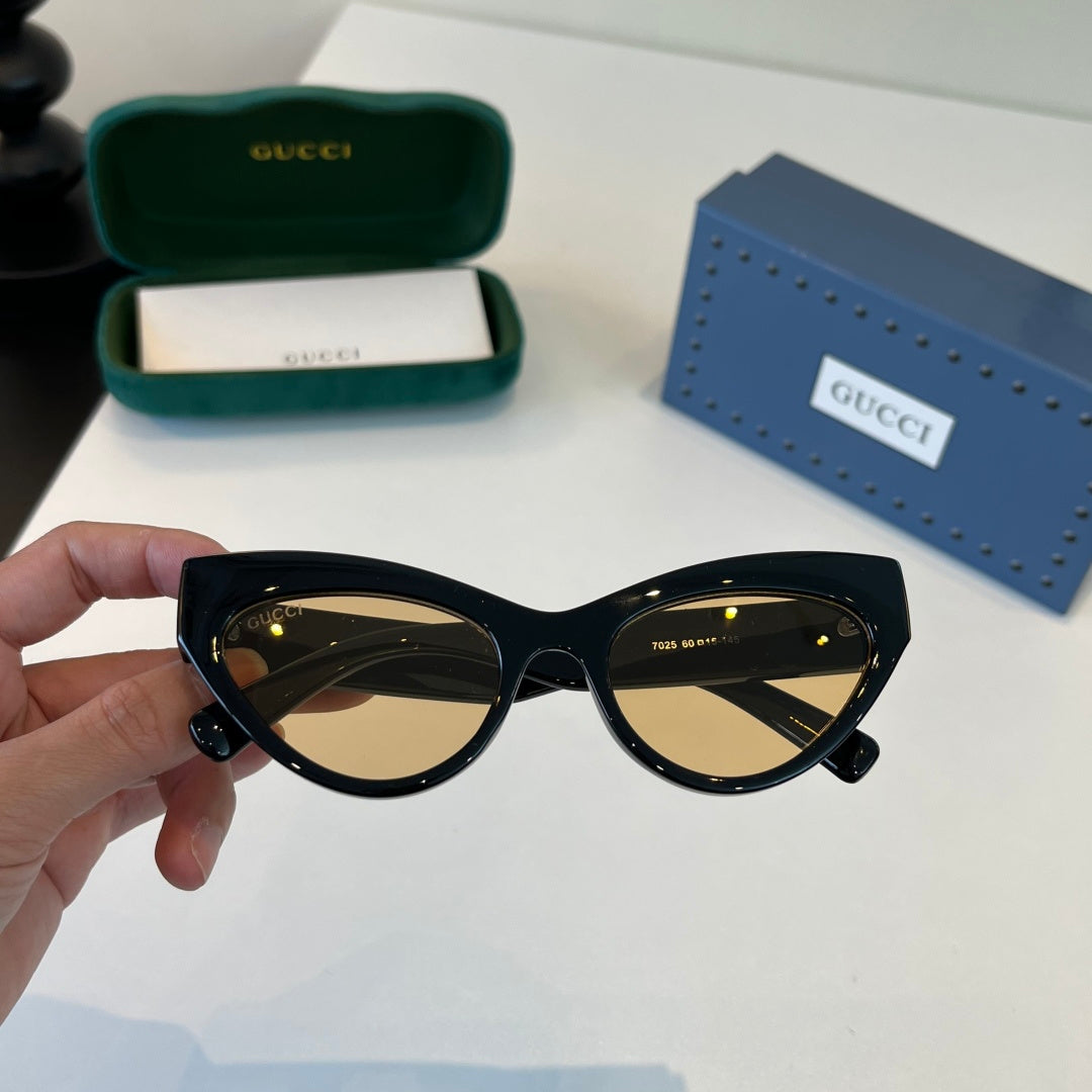 Gucci Cat-Eye Brown Lens Sunglasses for Men & Women - 382148 - detail image 5