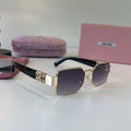 Miu Miu Fashion Silver Lens Sunglasses for Men & Women - 449792