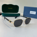 Gucci Oversized Silver Lens Sunglasses for Men & Women - 382149