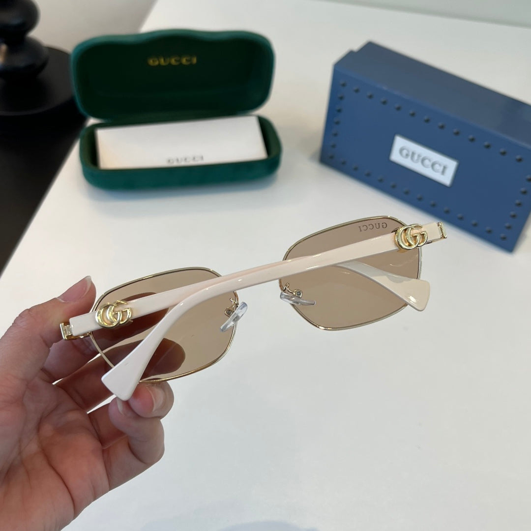 Gucci Oversized Brown Lens Sunglasses for Men & Women - 382150 - detail image 8