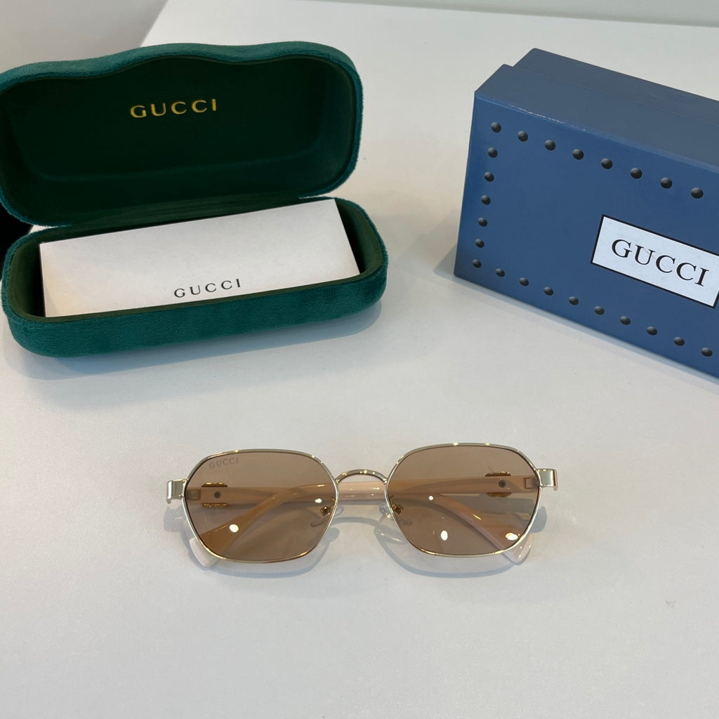 Gucci Oversized Brown Lens Sunglasses for Men & Women - 382150 - detail image 5